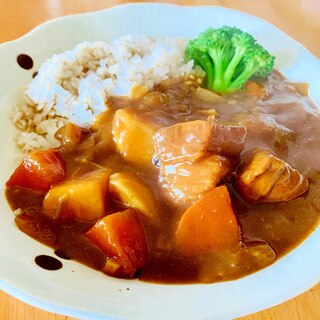 かつお出汁で作るカレー♪